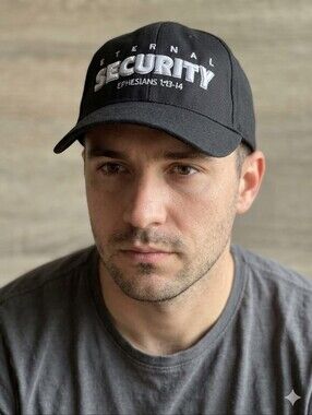 Eternal Security Embroidered Baseball Cap - Black